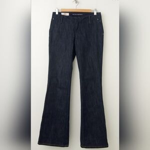 NWOT Banana Republic Urban Flare Low Rise Dark Stretch Denim Jeans size 8